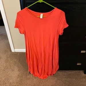 Orange bamboo dress